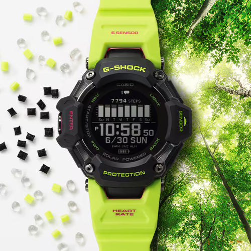 Casio G-Shock G-SQUAD GBD-H2000 Series Black Dial Men 52.6mm G1380 GBD-H2000-1A9