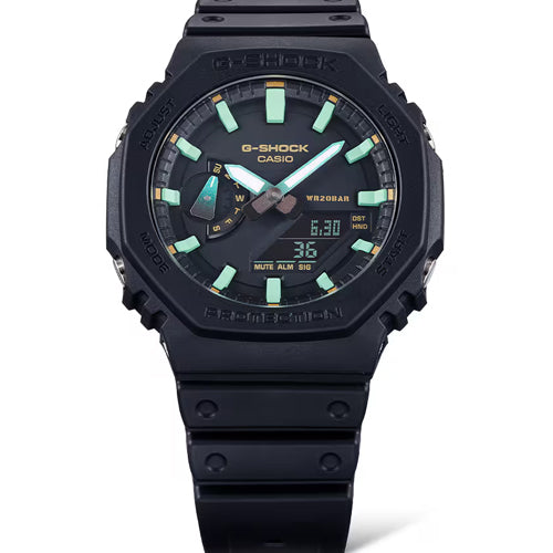 Casio G-Shock 2100 Series Black Dial Men 45.4mm G1388 GA-2100RC-1A