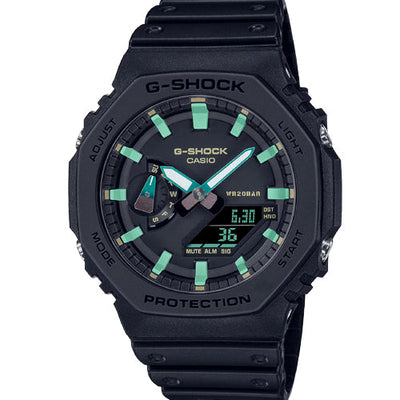 Casio G-Shock 2100 Series Black Dial Men 45.4mm G1388 GA-2100RC-1A