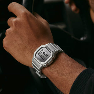 Casio G-Shock 5600 Series Silver Dial Men 42.8mm G1408 DW-5600FF-8