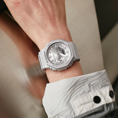 Casio G-Shock 2100 Series Silver Dial Men 45.4mm G1413 GA-2100FF-8A
