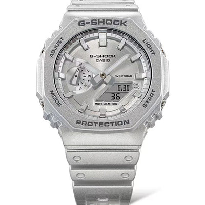 Casio G-Shock 2100 Series Silver Dial Men 45.4mm G1413 GA-2100FF-8A