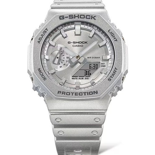 Casio G-Shock 2100 Series Silver Dial Men 45.4mm G1413 GA-2100FF-8A