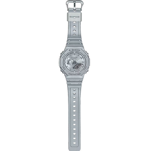 Casio G-Shock 2100 Series Silver Dial Men 45.4mm G1413 GA-2100FF-8A