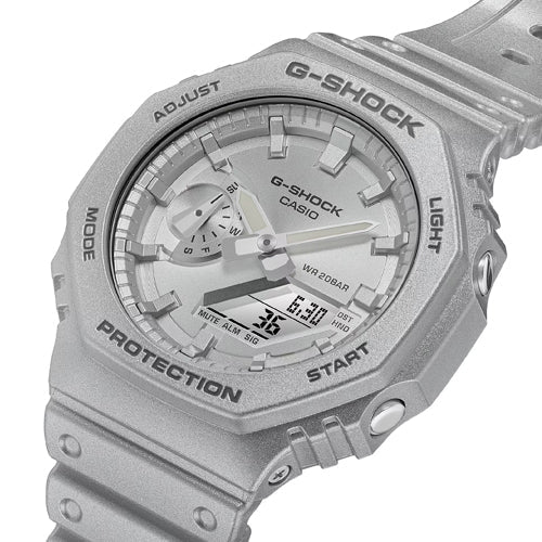 Casio G-Shock 2100 Series Silver Dial Men 45.4mm G1413 GA-2100FF-8A