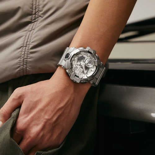 Casio G-Shock GA-700 Series Silver Dial Men 53.4mm G1415 GA-700FF-8A
