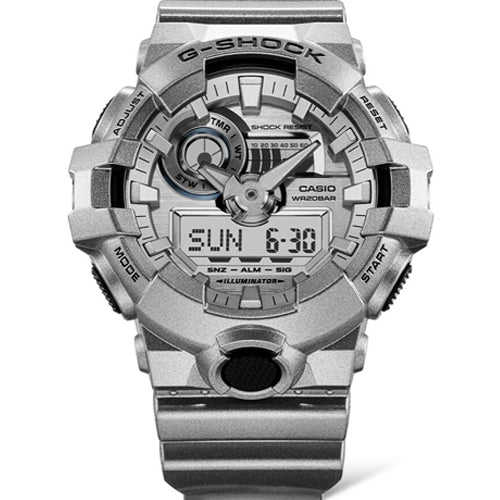 Casio G-Shock GA-700 Series Silver Dial Men 53.4mm G1415 GA-700FF-8A
