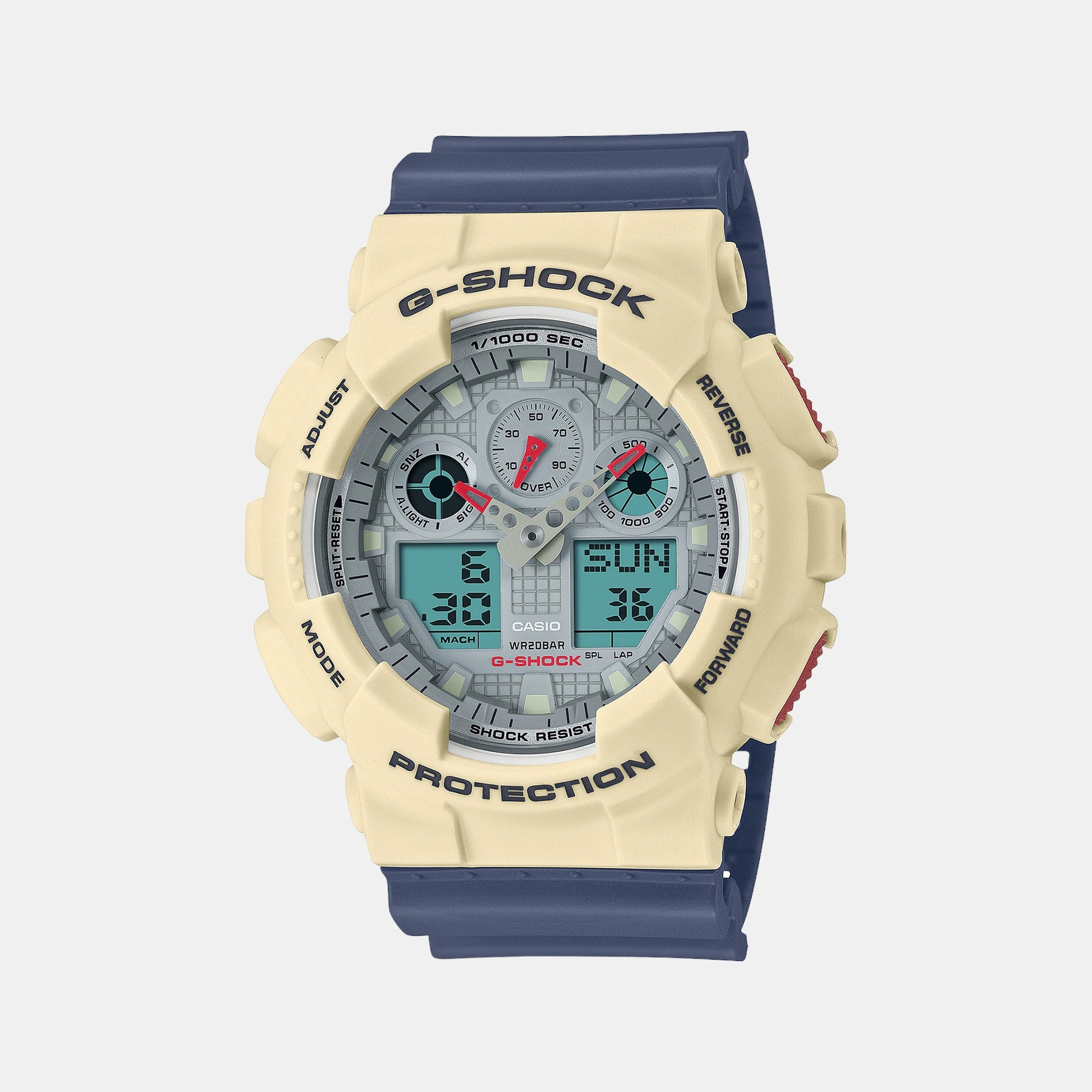 G-Shock Men Quartz Grey Dial Analog-Digital Resin Watch G1428
