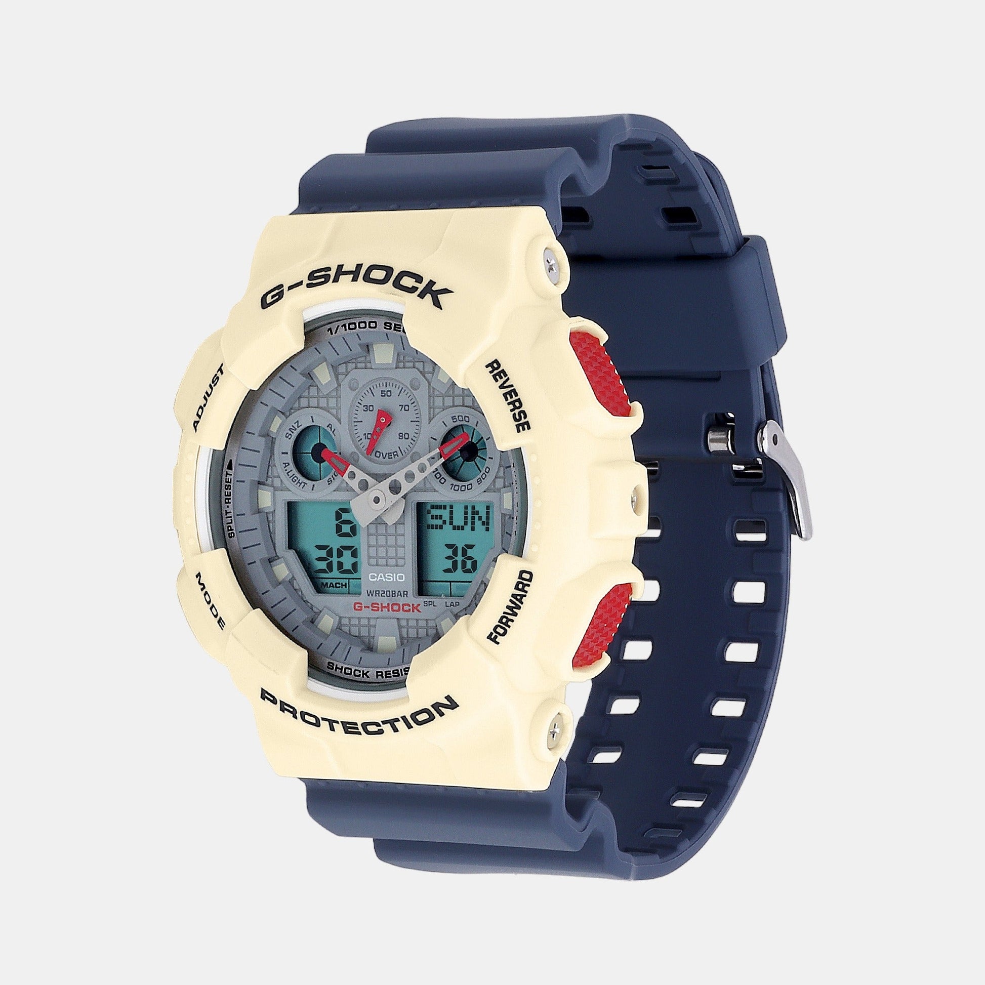 G-Shock Men Quartz Grey Dial Analog-Digital Resin Watch G1428