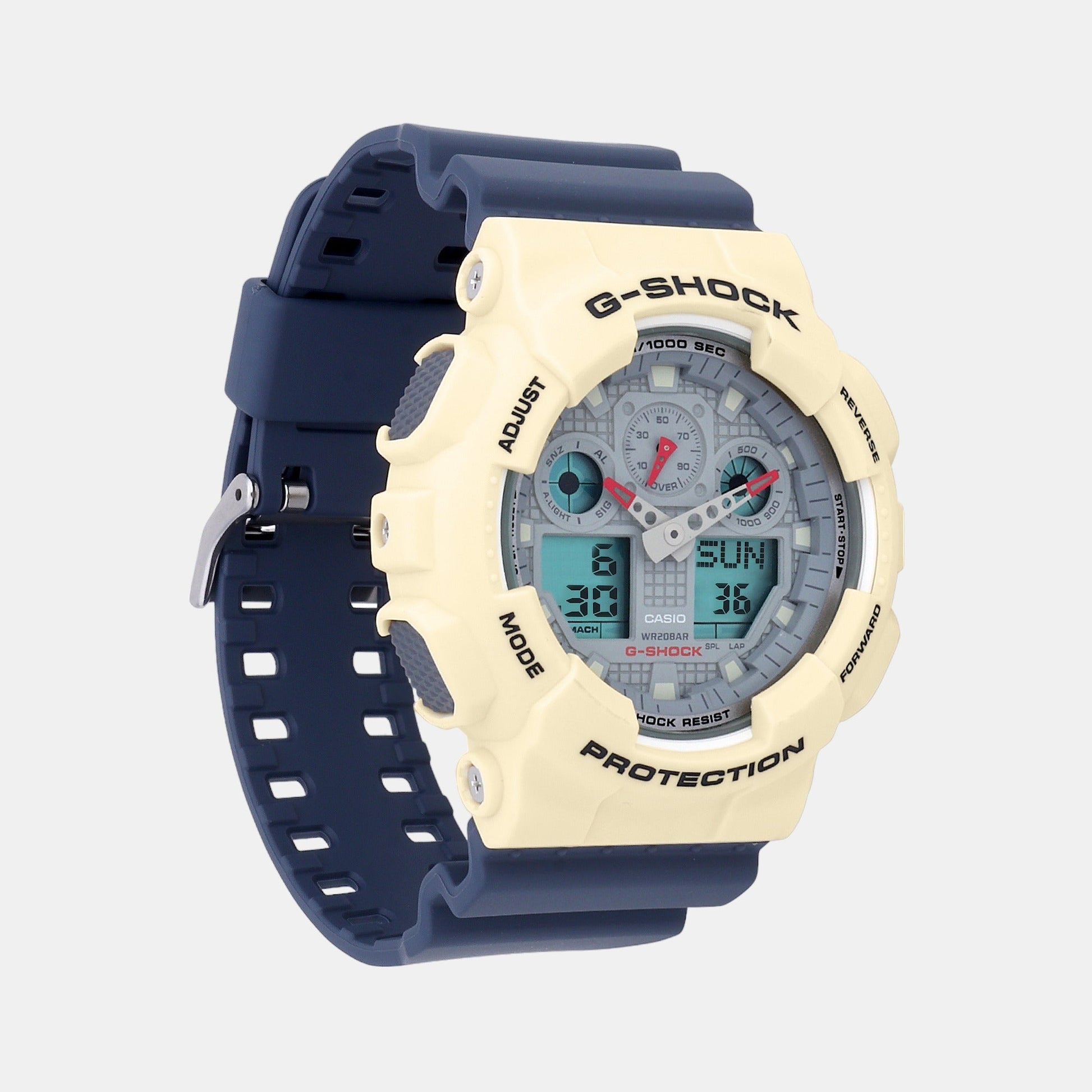 G-Shock Men Quartz Grey Dial Analog-Digital Resin Watch G1428