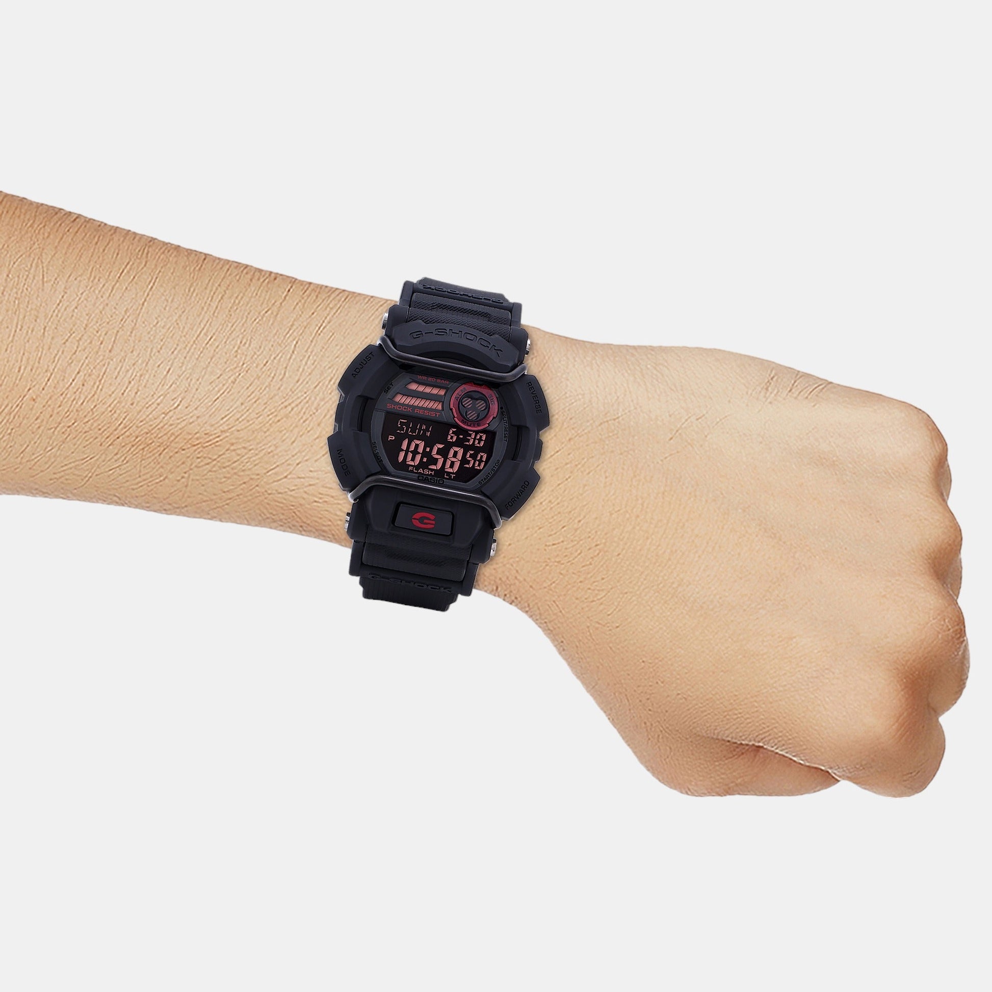 G-Shock Men Quartz Black Dial Digital Resin Watch G1432