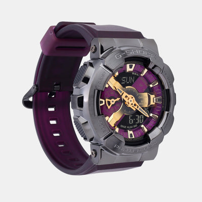 G-Shock Men Quartz Purple Dial Analog-Digital Resin Watch G1435