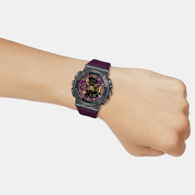 G-Shock Men Quartz Purple Dial Analog-Digital Resin Watch G1435