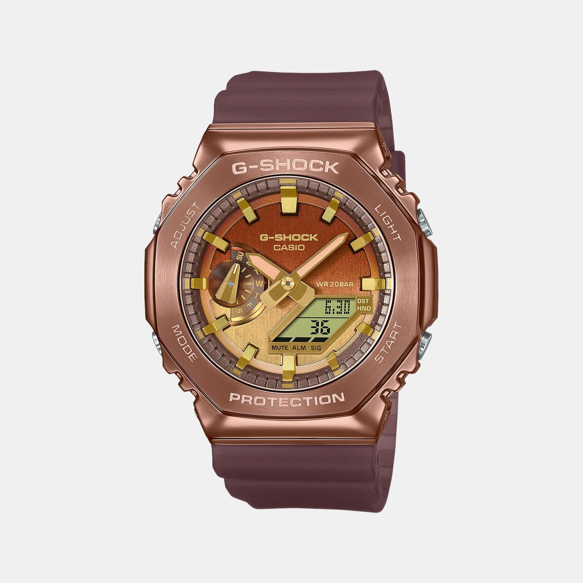 G-Shock Men Quartz Brown Dial Analog-Digital Resin Watch G1436