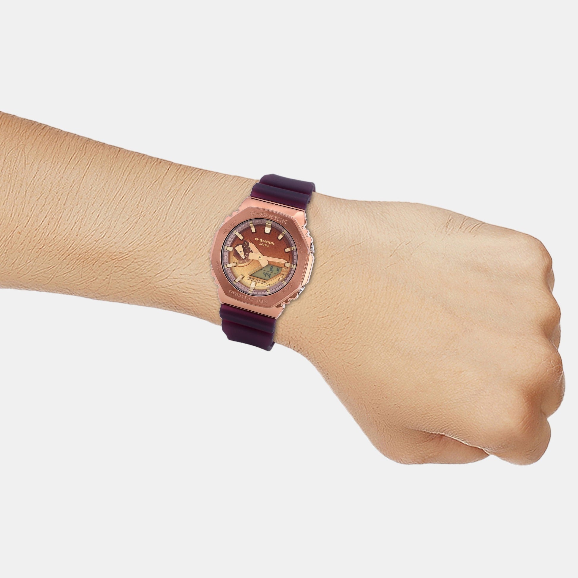 G-Shock Men Quartz Brown Dial Analog-Digital Resin Watch G1436