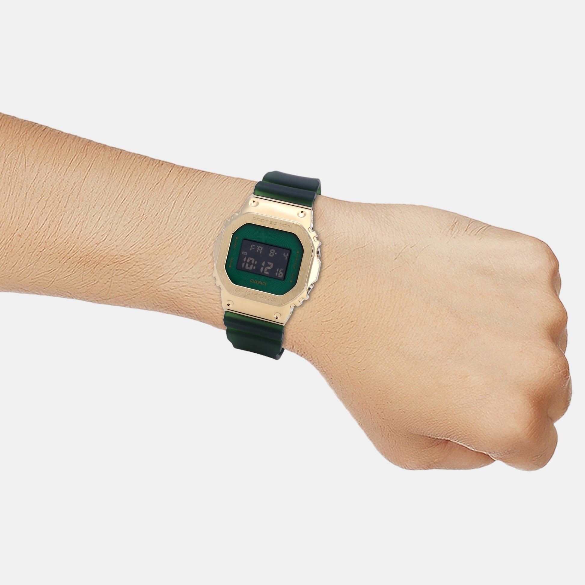 G-Shock Men Quartz Green Dial Digital Resin Watch G1437