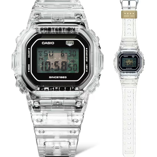 Casio G-Shock G-SHOCK 40th Anniversary CLEAR REMIX 5000 Series Transparent Dial Men 42.8mm G1438 DW-5040RX-7