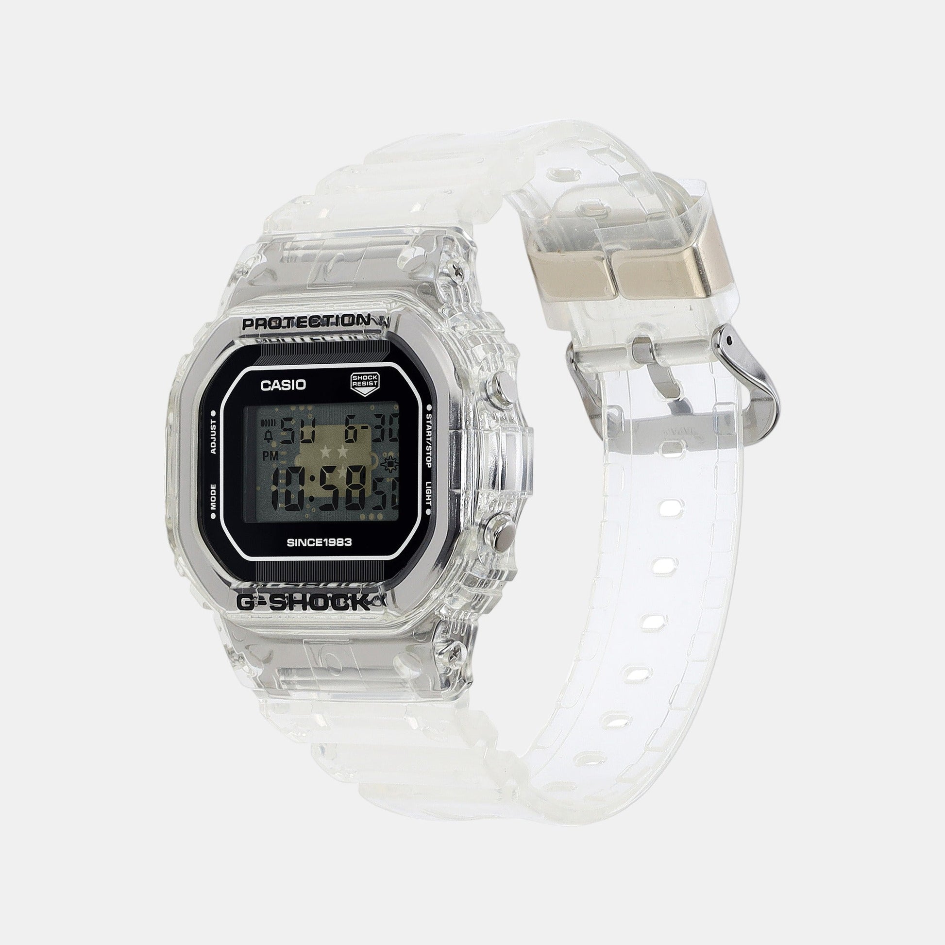 G-Shock Men Quartz Black Dial Digital Resin Watch G1438