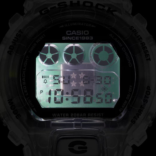 Casio G-Shock 6900 Series Transparent Dial Men 50mm G1439 DW-6940RX-7