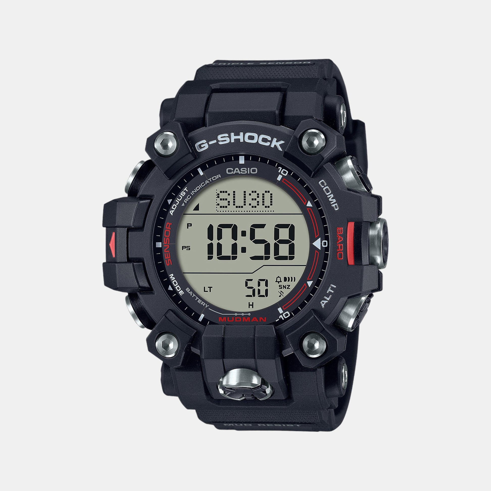 G-Shock Men Quartz Black Dial Digital Resin Watch G1444