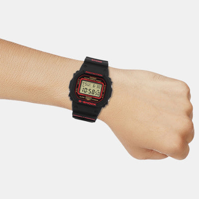 G-Shock Men Quartz Black Dial Digital Resin Watch G1452