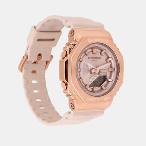 G-Shock Women Quartz Rose Gold Dial Analog-Digital Resin Watch G1463