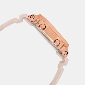 G-Shock Women Quartz Rose Gold Dial Analog-Digital Resin Watch G1463