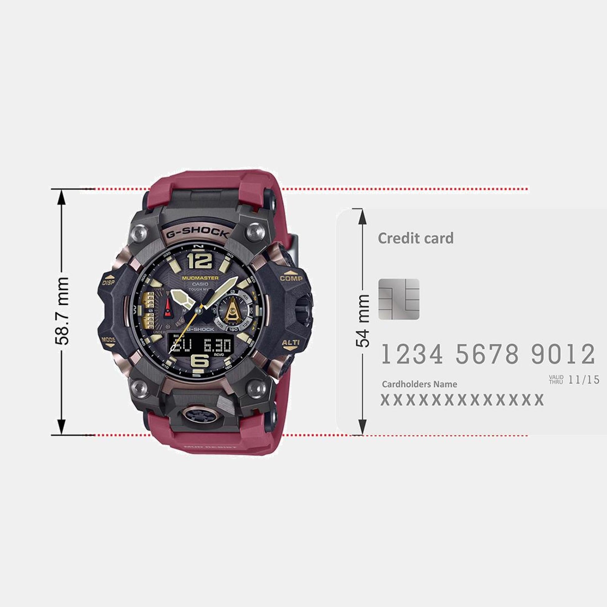 G-Shock Men Quartz Black Dial Analog-Digital Resin Watch G1474