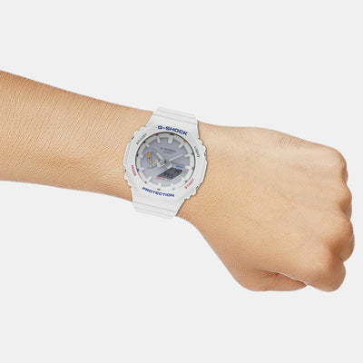 G-Shock Men Quartz White Dial Analog-Digital Resin Watch G1475