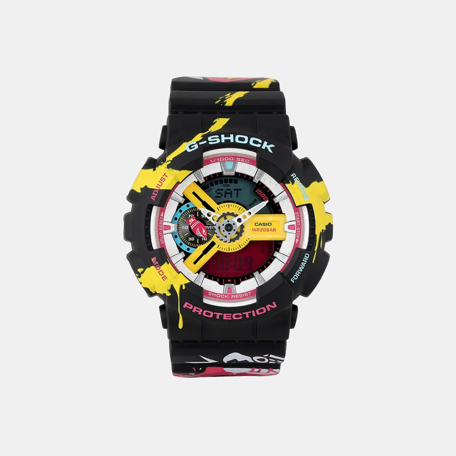 G-Shock Men Quartz Two Tone Dial Analog-Digital Resin Watch G1482