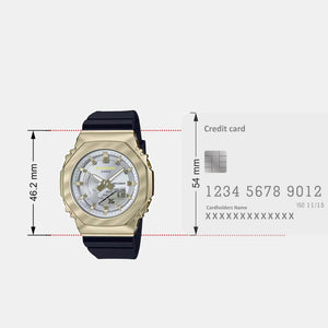 G-Shock Women Quartz Gold Dial Analog-Digital Resin Watch G1488