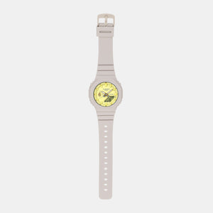 G-Shock Women Quartz Yellow Dial Analog-Digital Resin Watch G1499