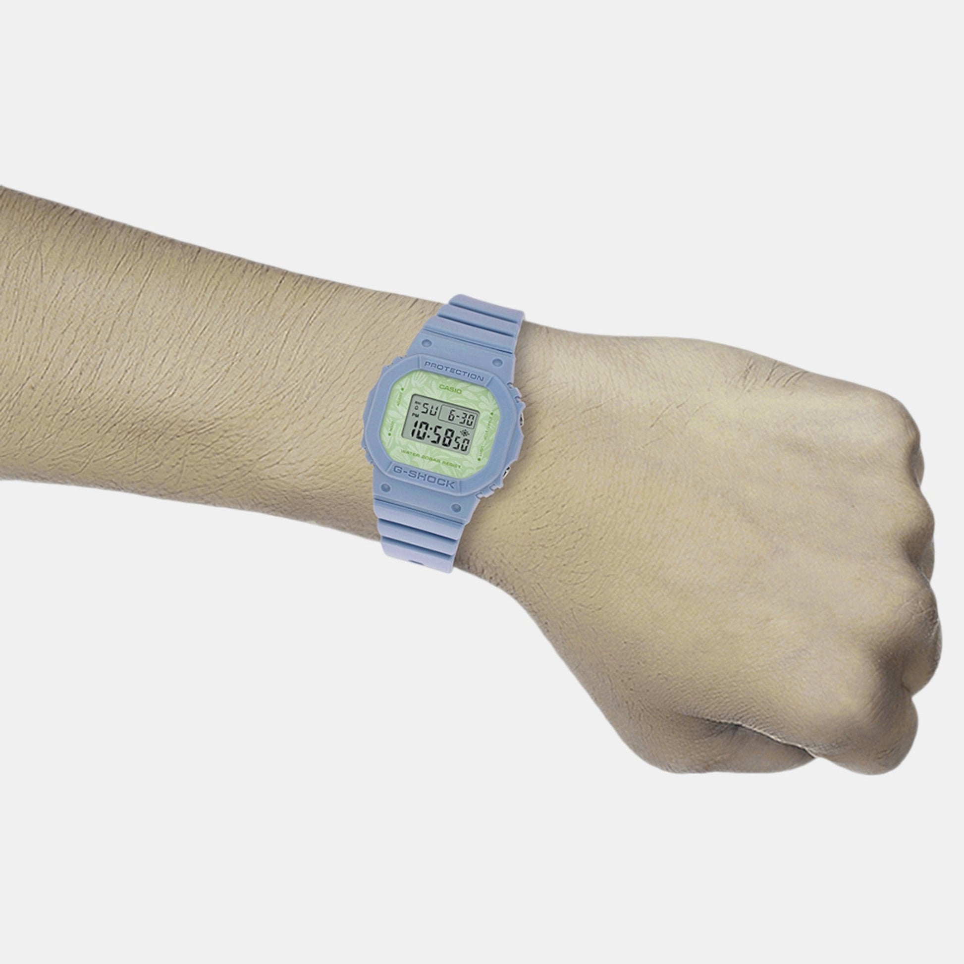 G-Shock Women Quartz Green Dial Digital Resin Watch G1501