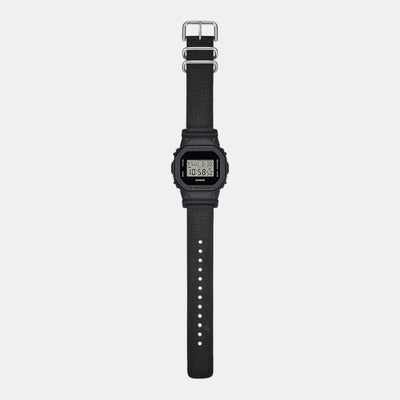G-Shock Men Quartz Black Dial Digital Fabric Watch G1512