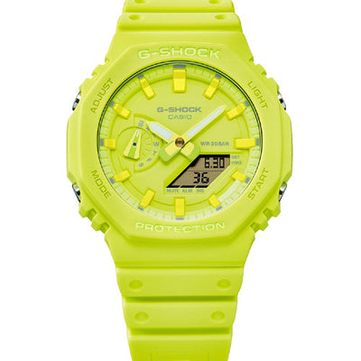 Casio G-Shock 2100 Series Green Dial Men 45.4mm G1523 GA-2100-9A9
