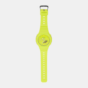 G-Shock Men Quartz Yellow Dial Analog-Digital Resin Watch G1523