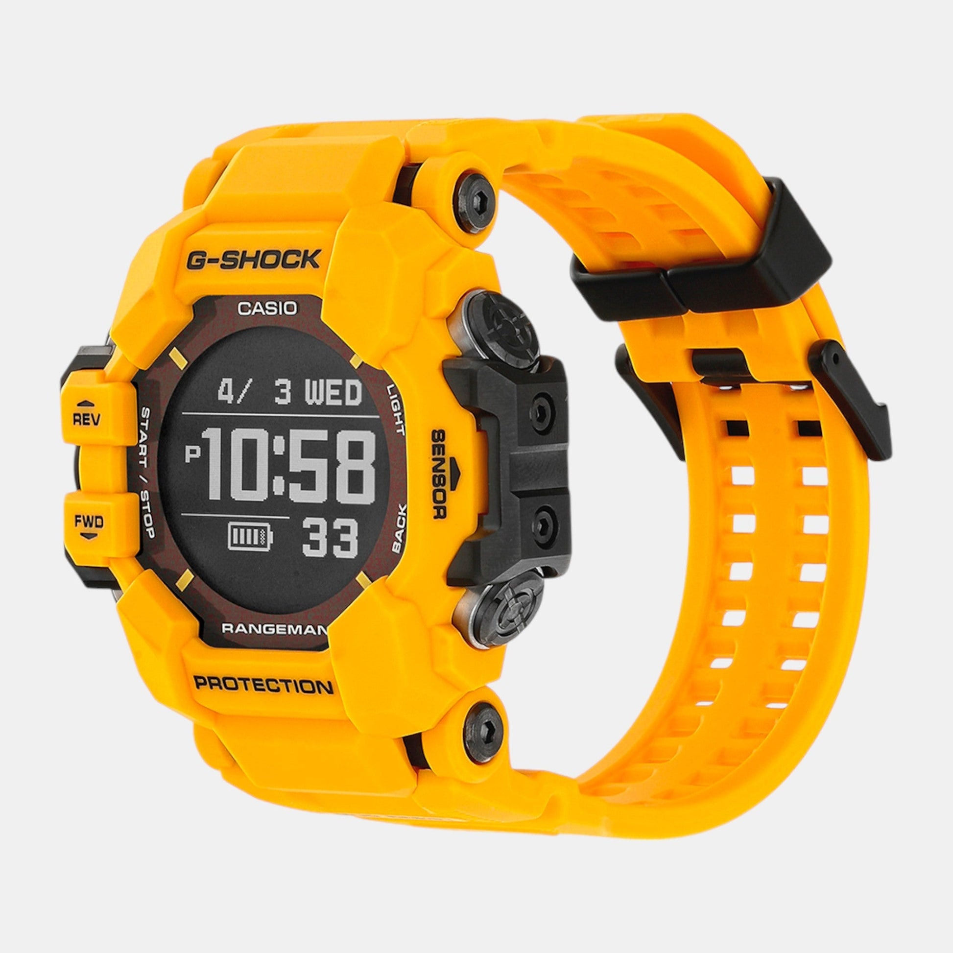 G-Shock Men Quartz Black Dial Digital Resin Watch G1530