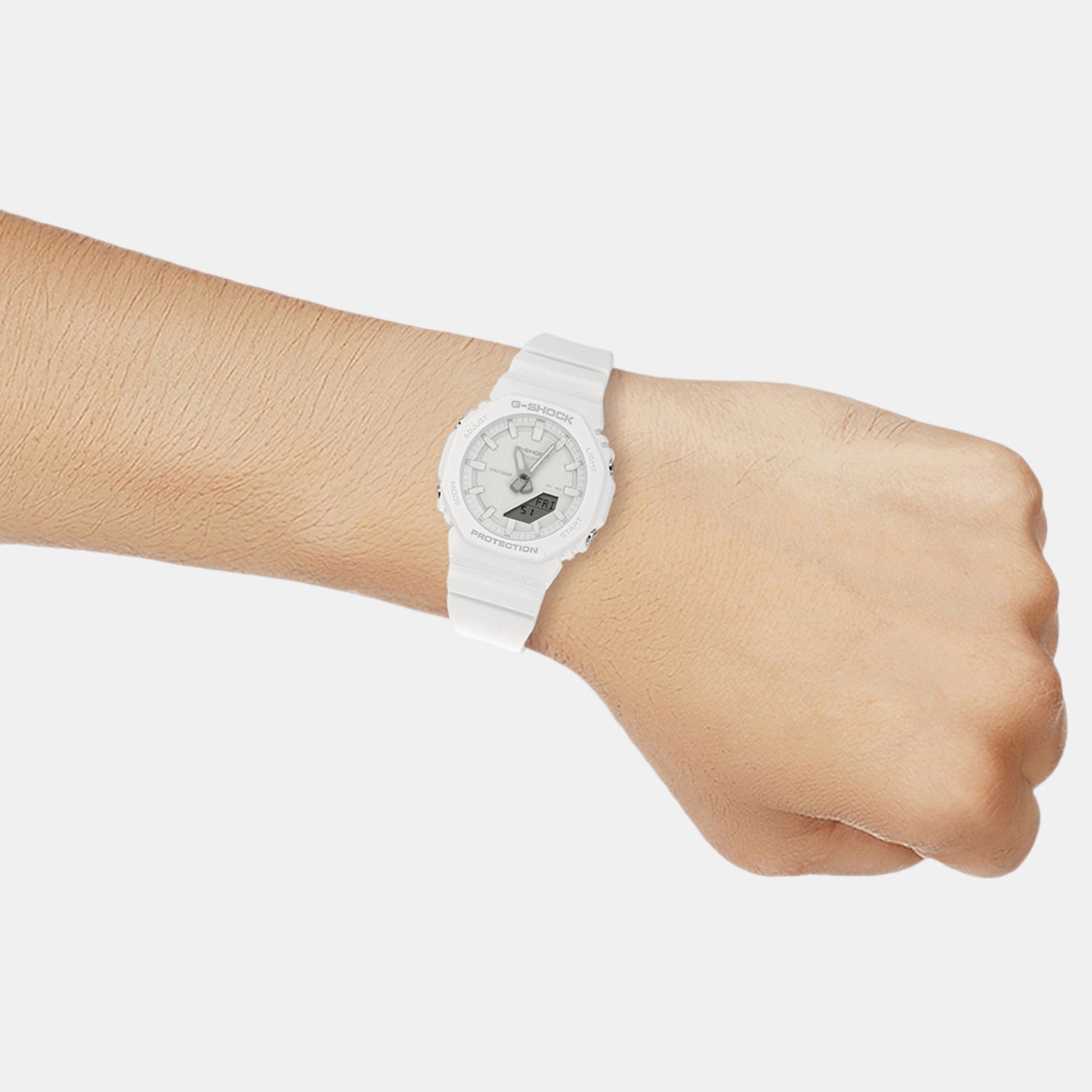 G-Shock Women Quartz White Dial Analog-Digital Resin Watch G1532
