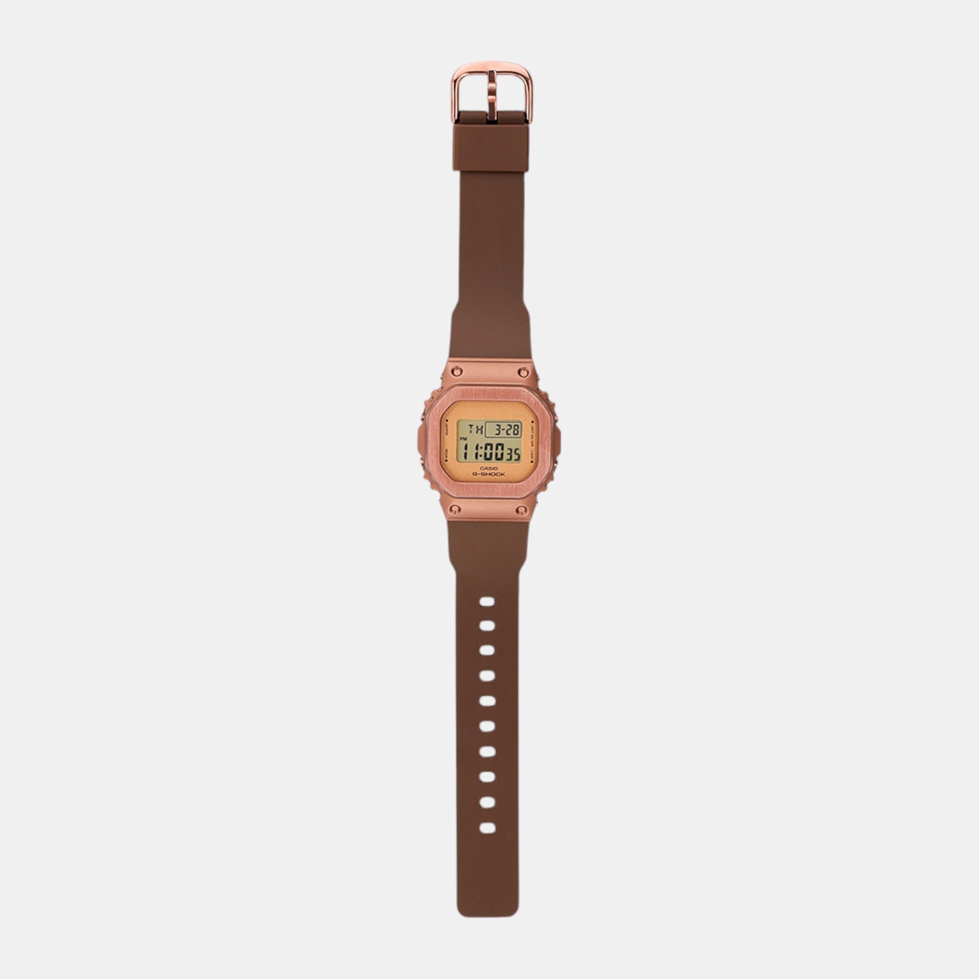 G-Shock Women Quartz Rose Gold Dial Digital Resin Watch G1534