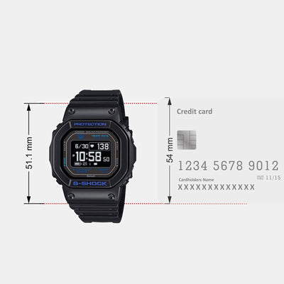 G-Shock Men Quartz Black Dial Digital Resin Watch G1545