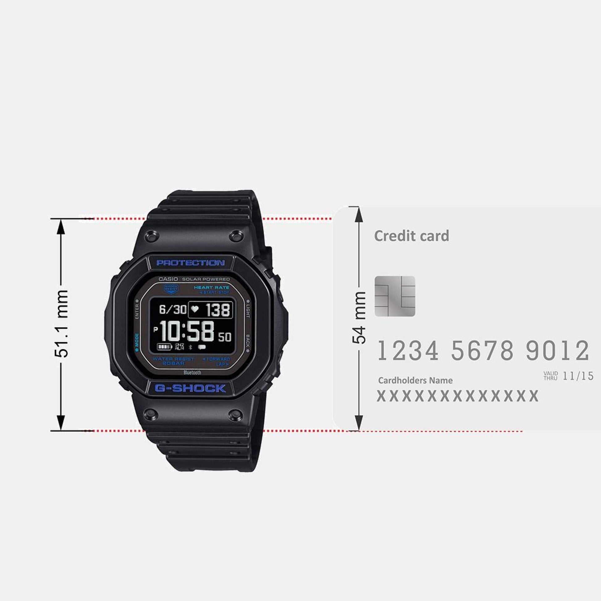 G-Shock Men Quartz Black Dial Digital Resin Watch G1545