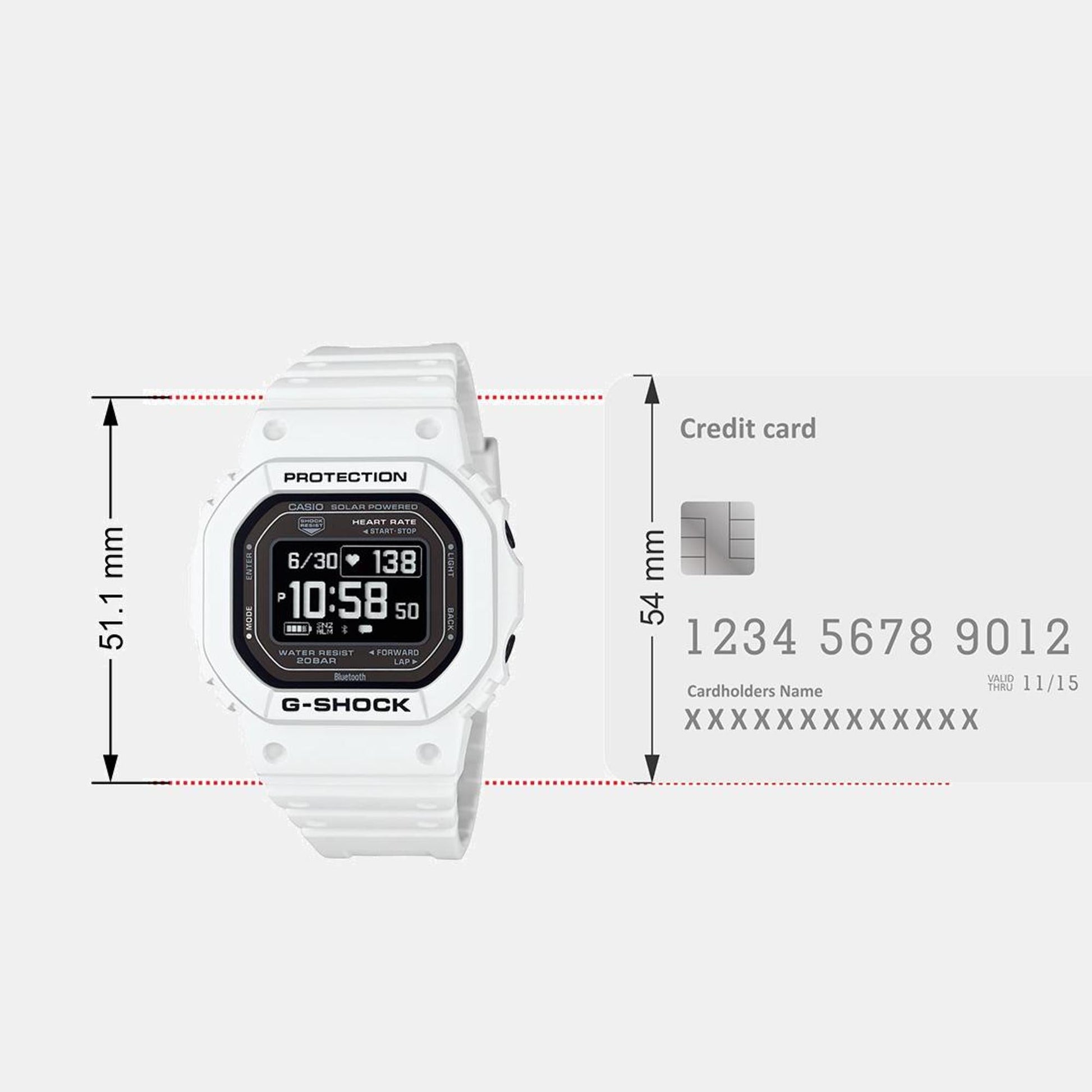 G-Shock Men Quartz Black Dial Digital Resin Watch G1546