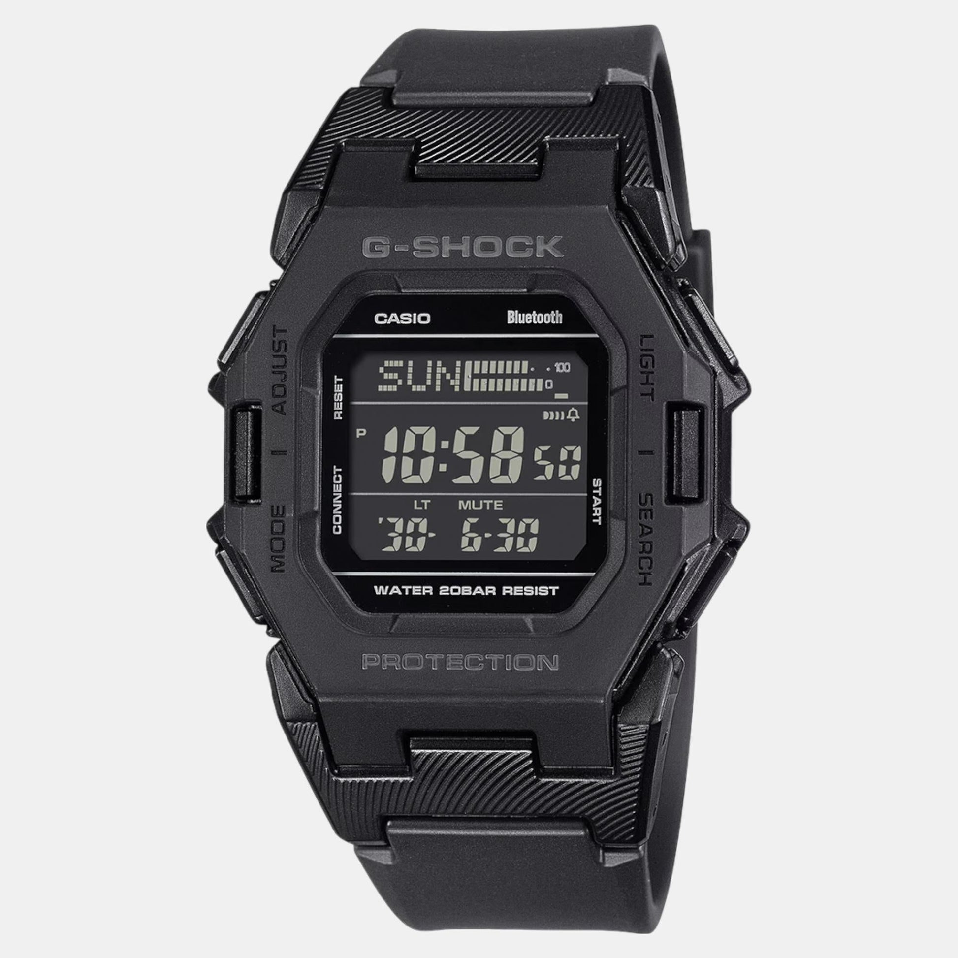 G-Shock Men Quartz Black Dial Digital Resin Watch G1555