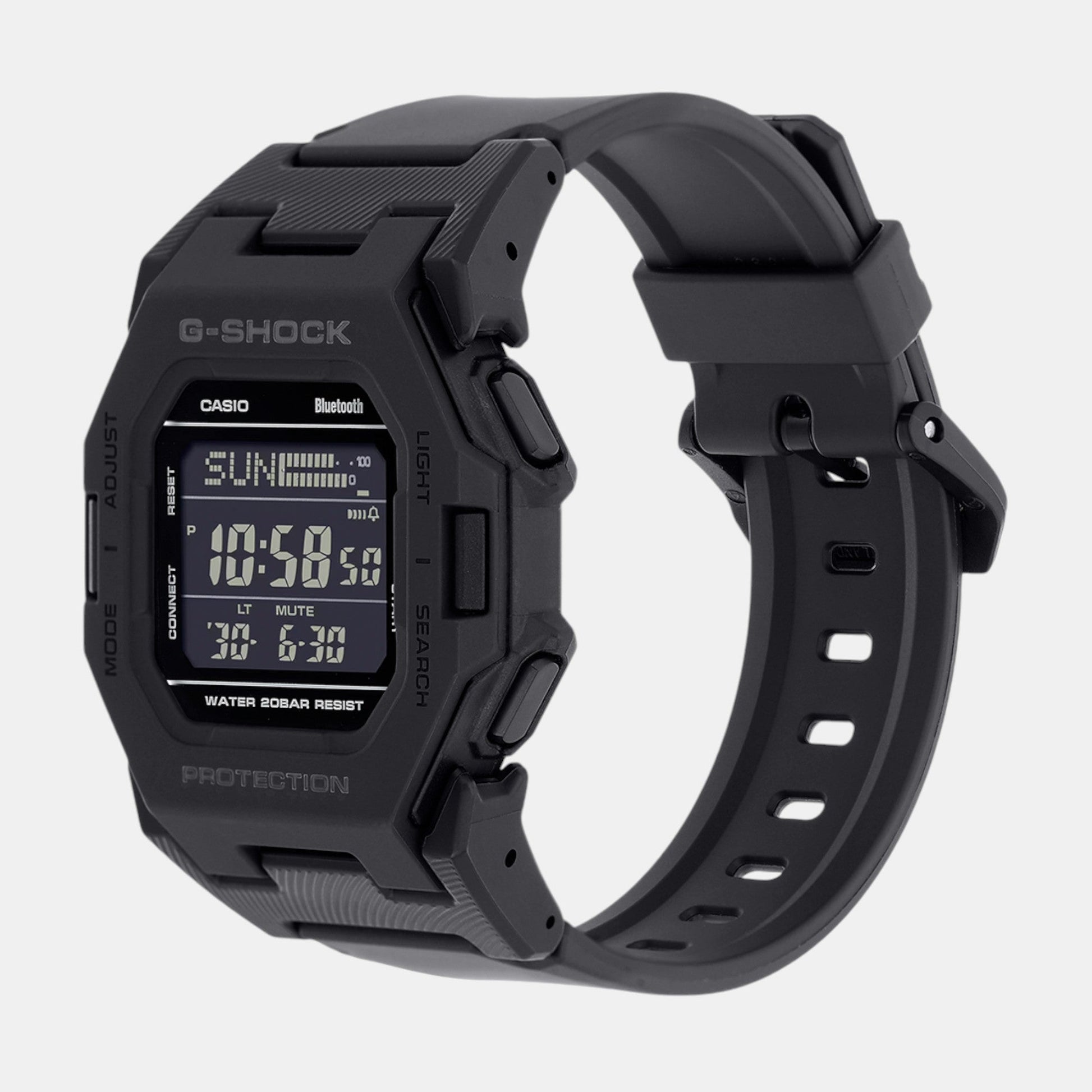 G-Shock Men Quartz Black Dial Digital Resin Watch G1555