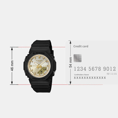 G-Shock Women Quartz Gold Dial Analog-Digital Resin Watch G1557