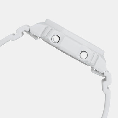 G-Shock Women Quartz White Dial Analog-Digital Resin Watch G1560