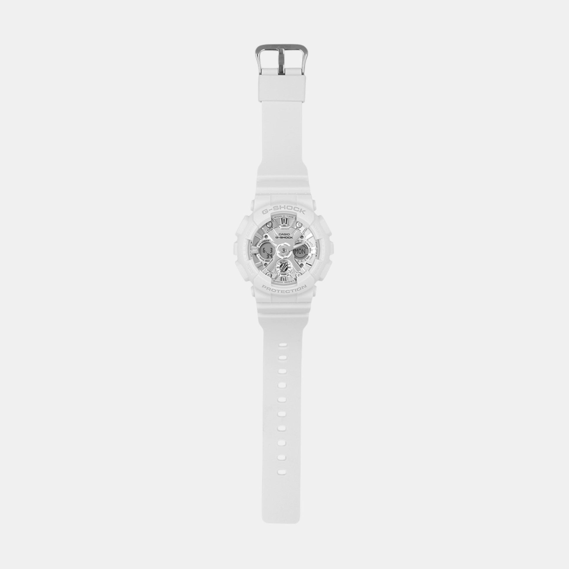 G-Shock Women Quartz White Dial Analog-Digital Resin Watch G1561