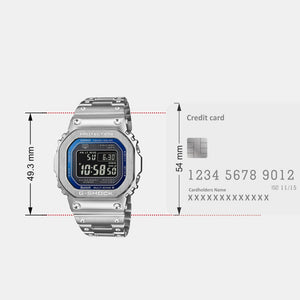 G-Shock Men Quartz Blue Dial Digital Stainless Steel Watch G1564