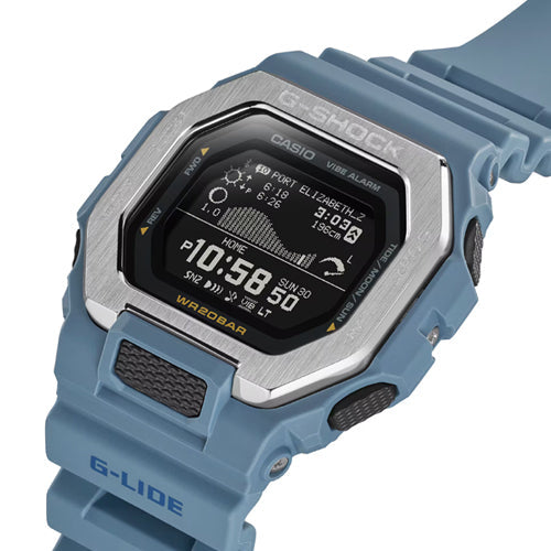 Casio G-Shock G-LIDE GBX-100 Series Cyan Dial Men 46mm G1566 GBX-100-2A
