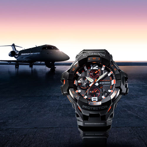 Casio G-Shock MASTER OF G - AIR GRAVITYMASTER Black Dial Men 54.7mm G1568 GR-B300-1A4